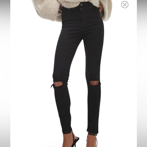TOPSHOP MOTO JAMIE DISTRESSED JEAN - Picture 1 of 4